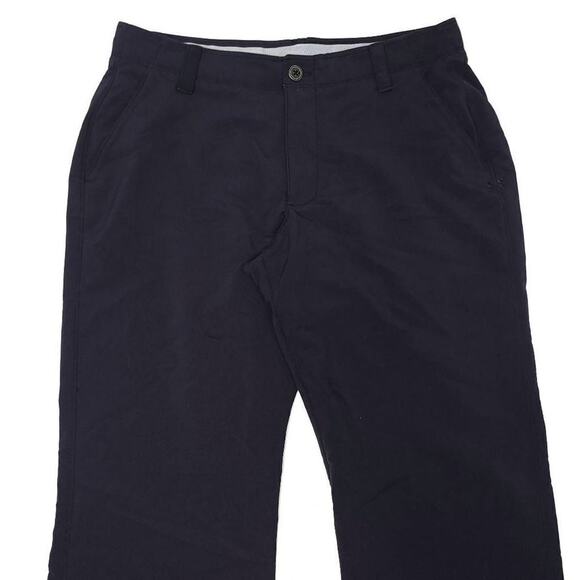 (2) Under Armour Golf Pants Mens 34x29 Black Performance Athletic Flat Front EUC - Picture 2 of 7